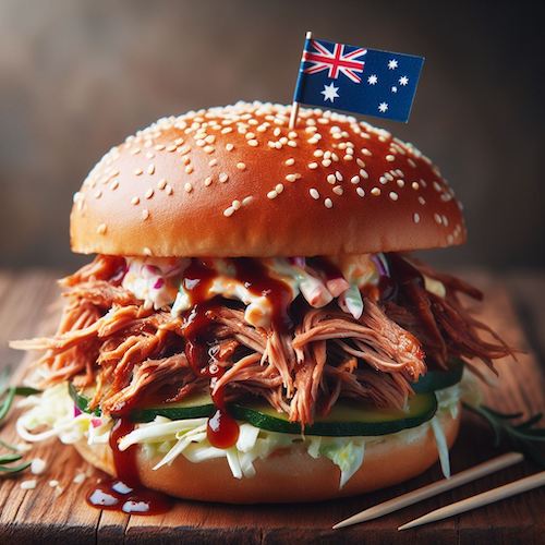 Outback Pulled Pork Burger Australian Pulled Pork Burger Recipe 0511